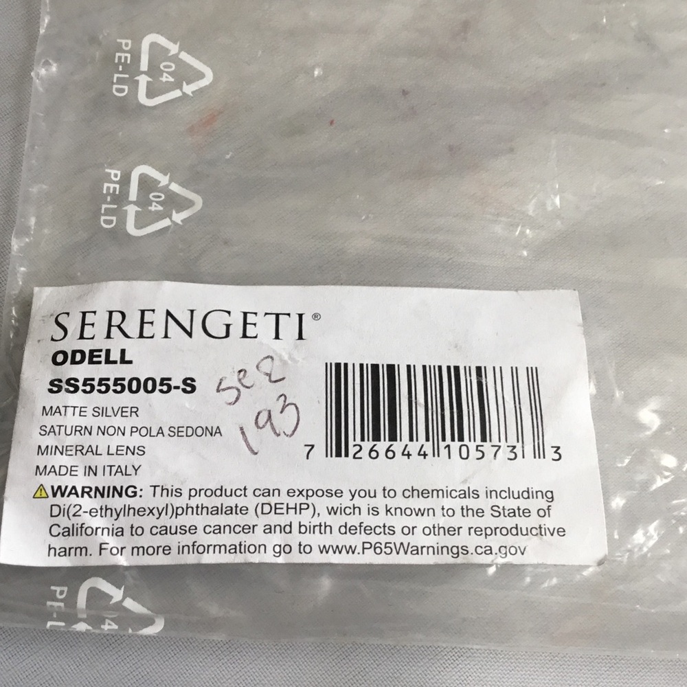 Serengeti Odell Silver Frame Sunglasses with Pink Lenses. - Picture 5 of 5